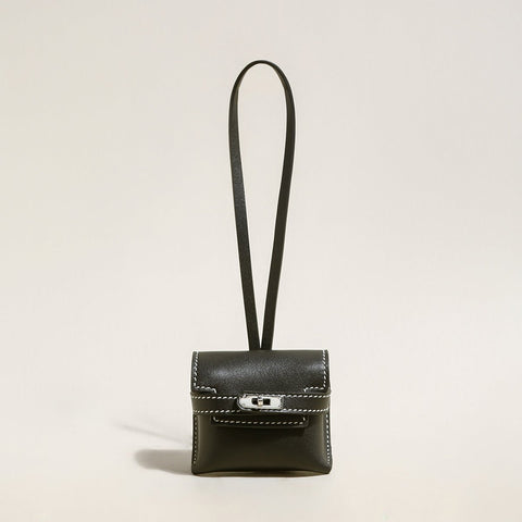 Leather Crafted Airpods Case Wrist Pouch