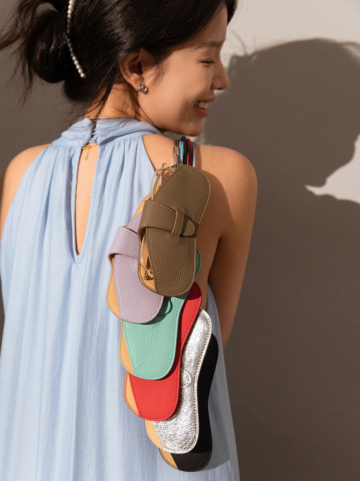 leather crafted sunglasses wrist pouch all 1