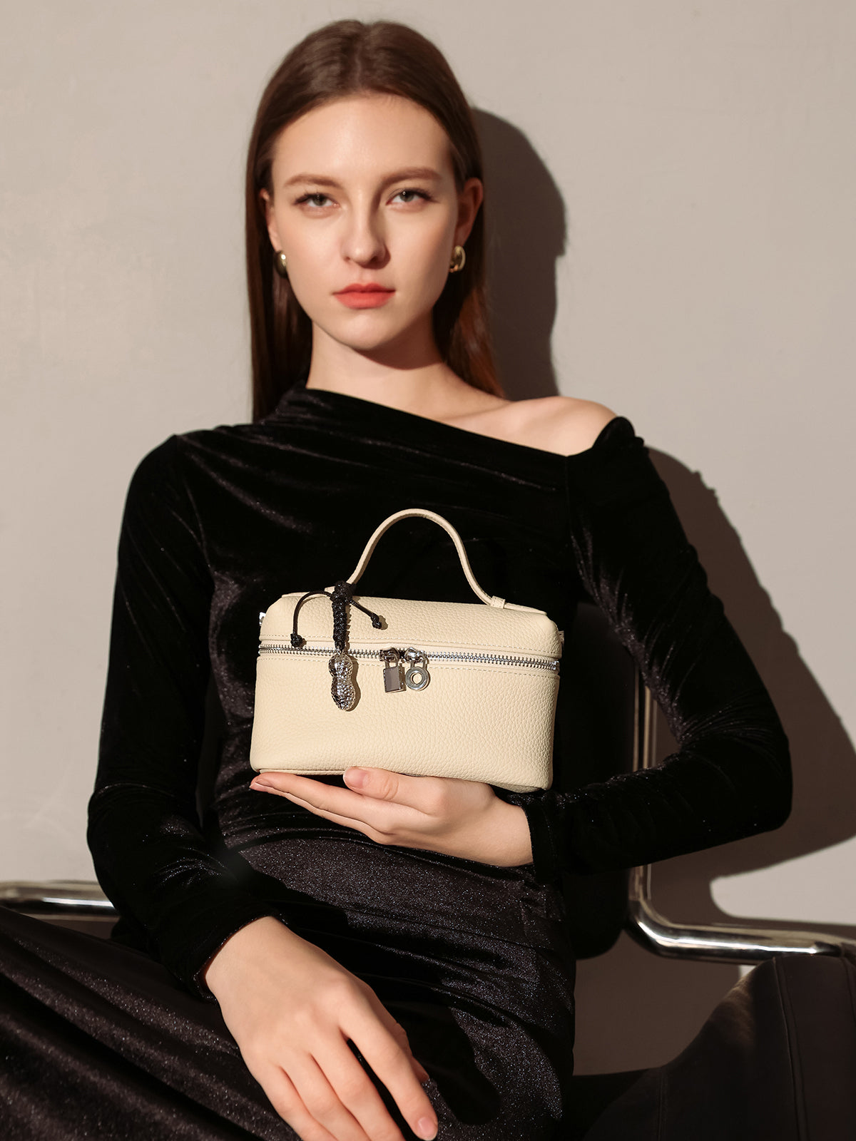 Leather Mini Cosmetic Travel Bag