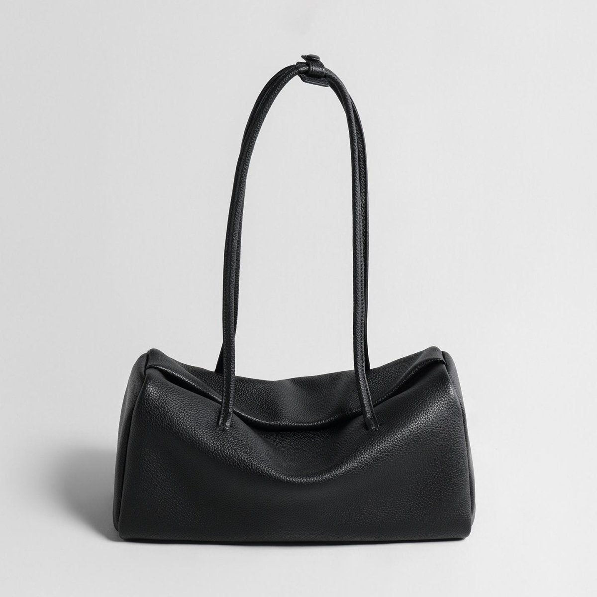Leather Pillow Shoulder Bag – Soft First-Layer Cowhide Slouchy Bag