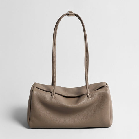 Leather Pillow Shoulder Bag – Soft First-Layer Cowhide Slouchy Bag