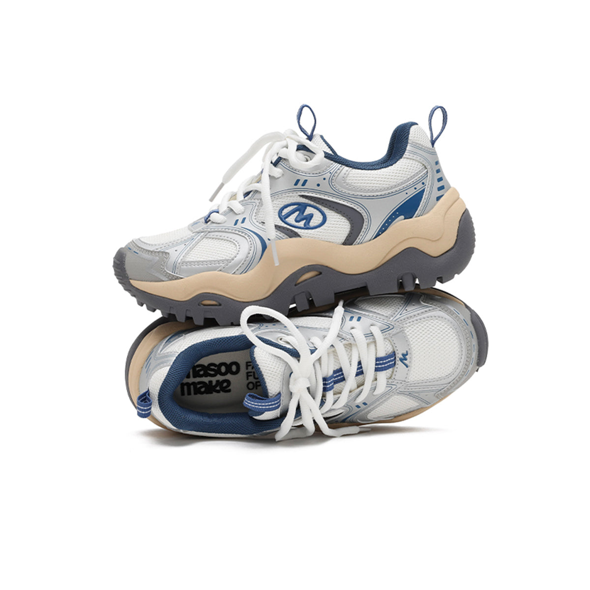 lightweight breathable platform sneakers all navy 4