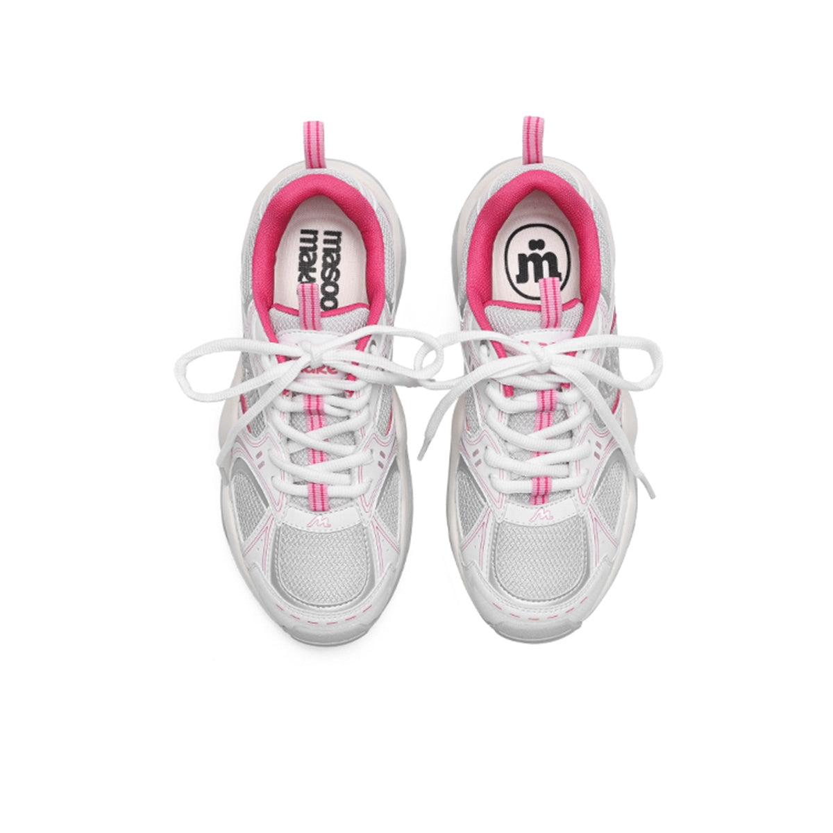 lightweight breathable platform sneakers all pink 5