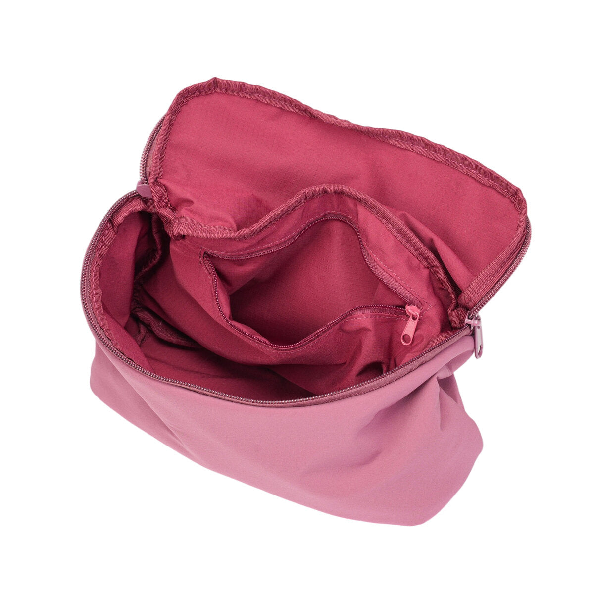 Lightweight Recycled Nylon Flap Crossbody Bag – Eco-Friendly Dual-Zip Shoulder Purse