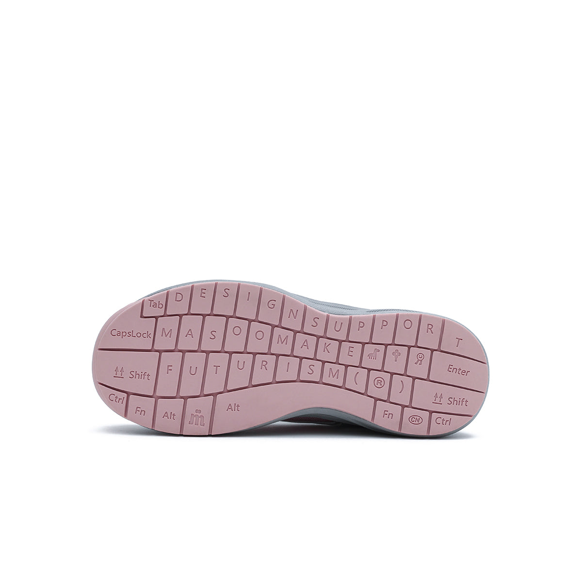 lightweight round toe running sneakers all pink 4