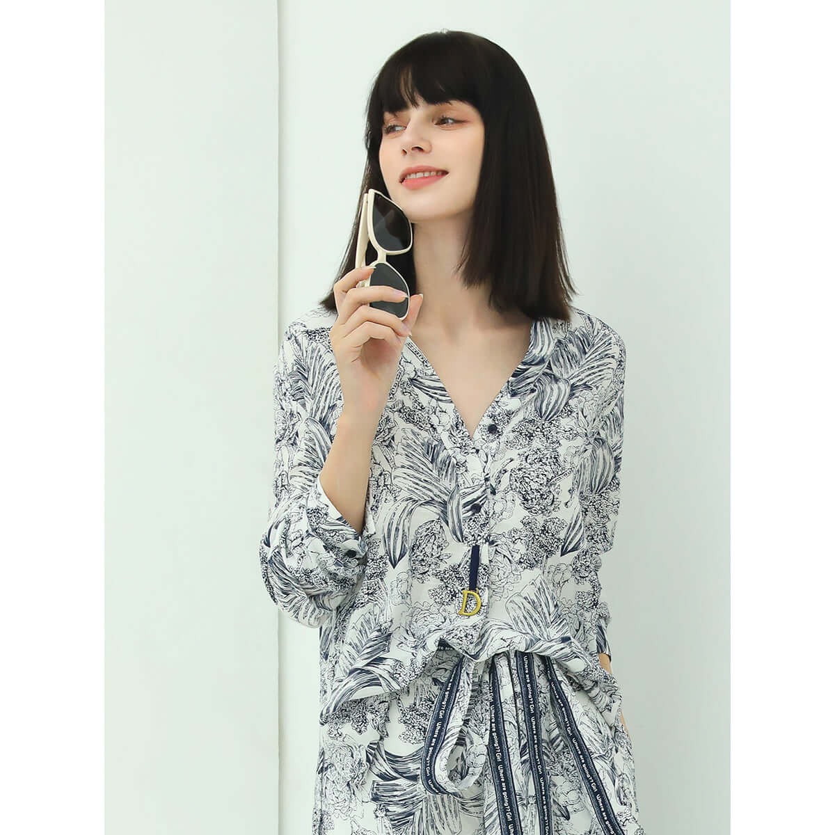 lily island flimsy v neck floral shirt all floral 1