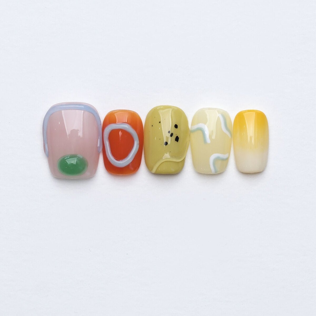 Lime Rain Alley 3D Press-On Nails
