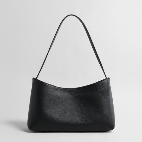 Leather Underarm Bag – Litchi Grain Cowhide Shoulder Bag