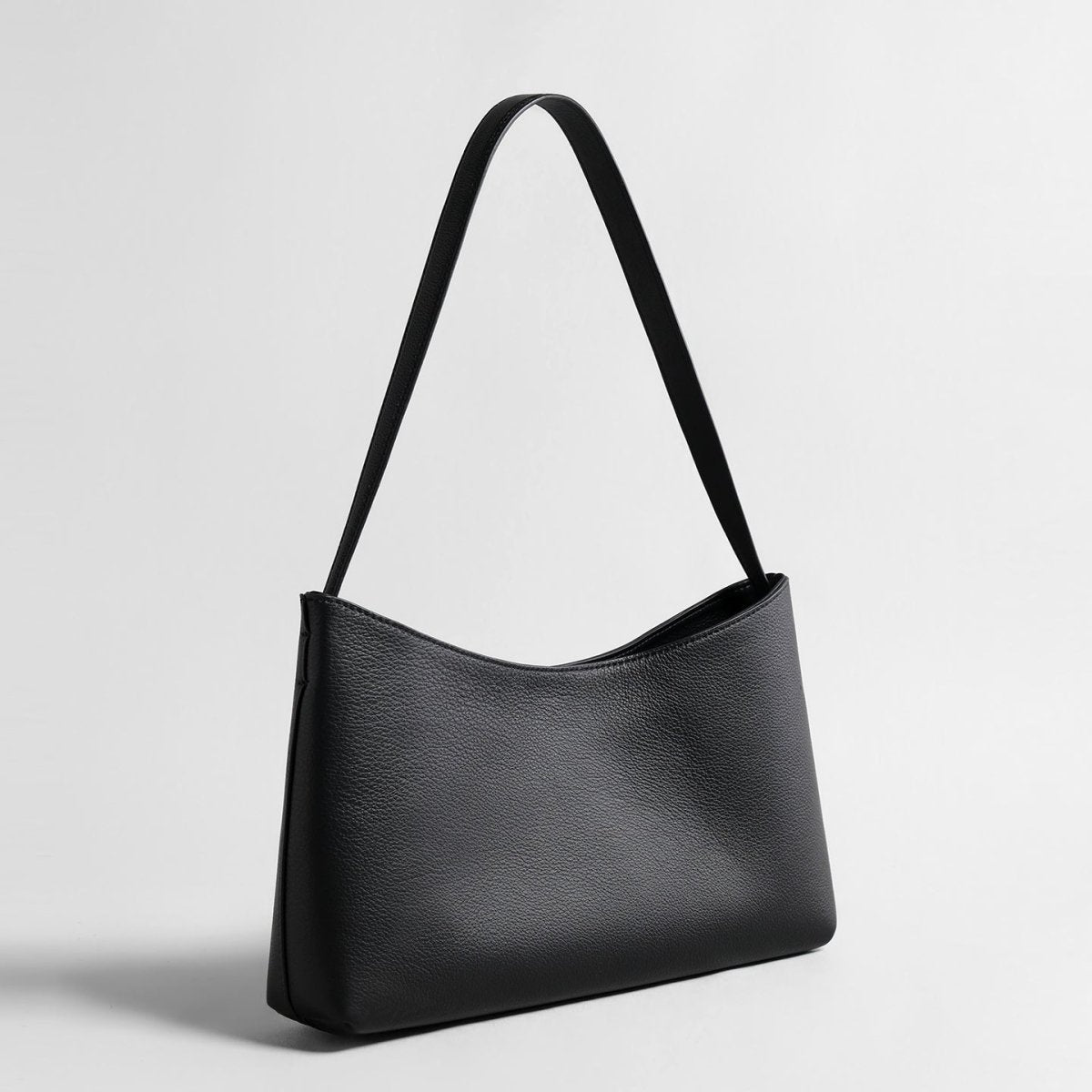 Leather Underarm Bag – Litchi Grain Cowhide Shoulder Bag