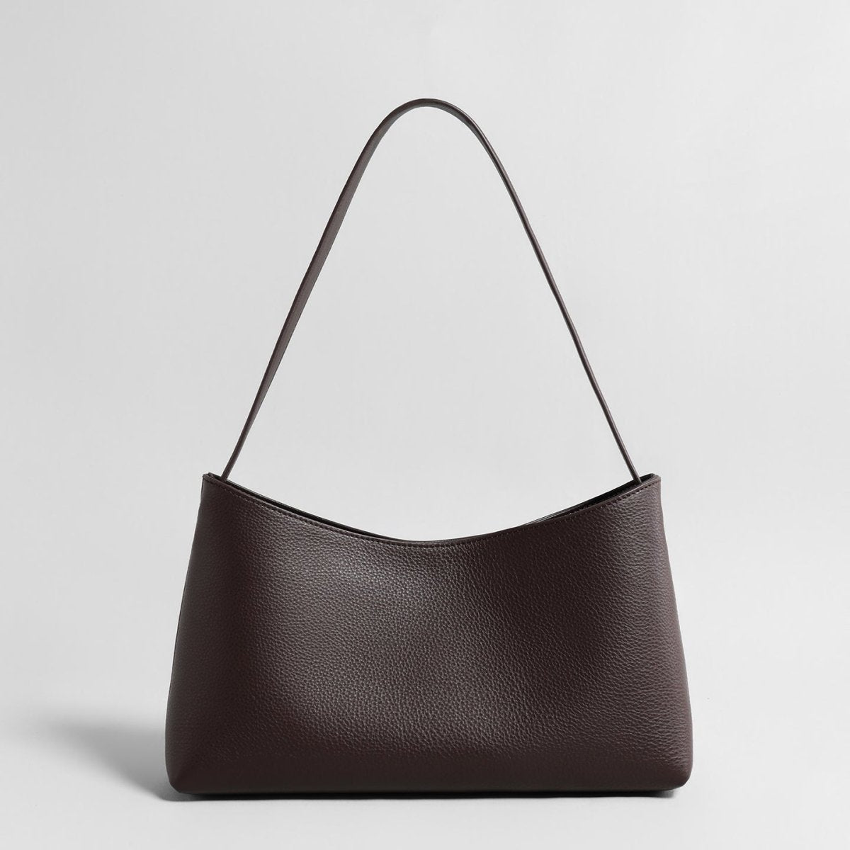 Leather Underarm Bag – Litchi Grain Cowhide Shoulder Bag