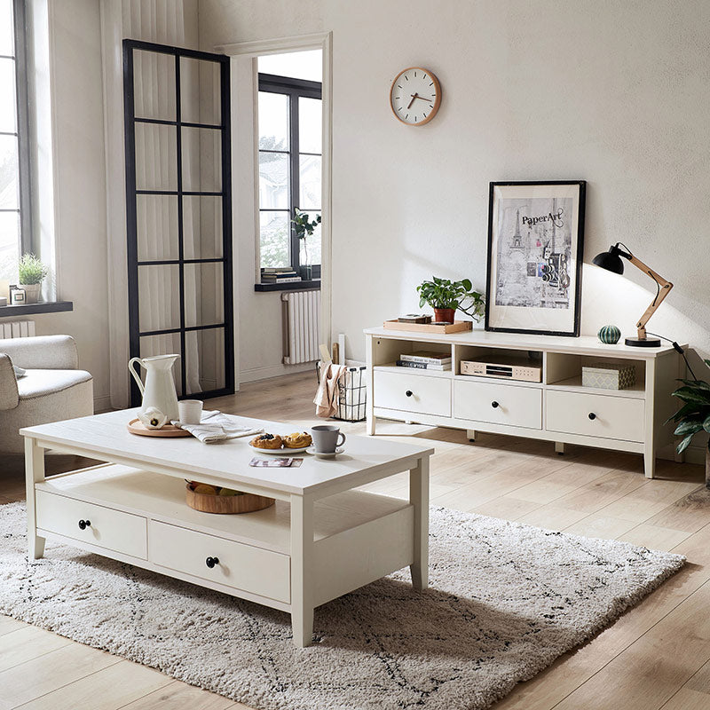 little cube nordic tv cabinet rack 1.5m white 4