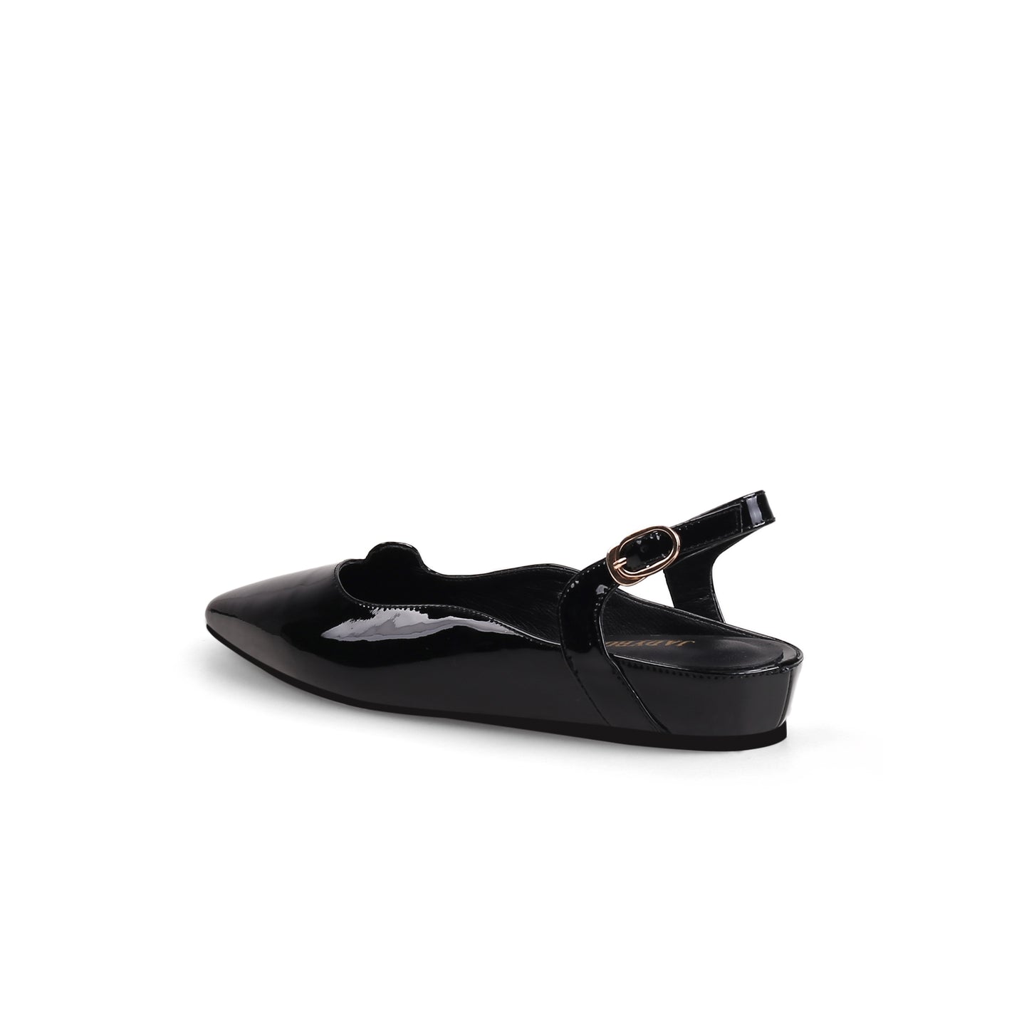 low platform ankle strap leather sandals all black 4