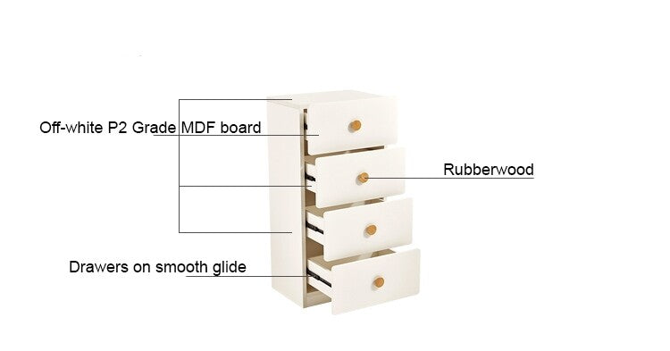 lucas kids white drawer chest all 10