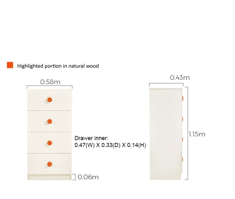 lucas kids white drawer chest all 11