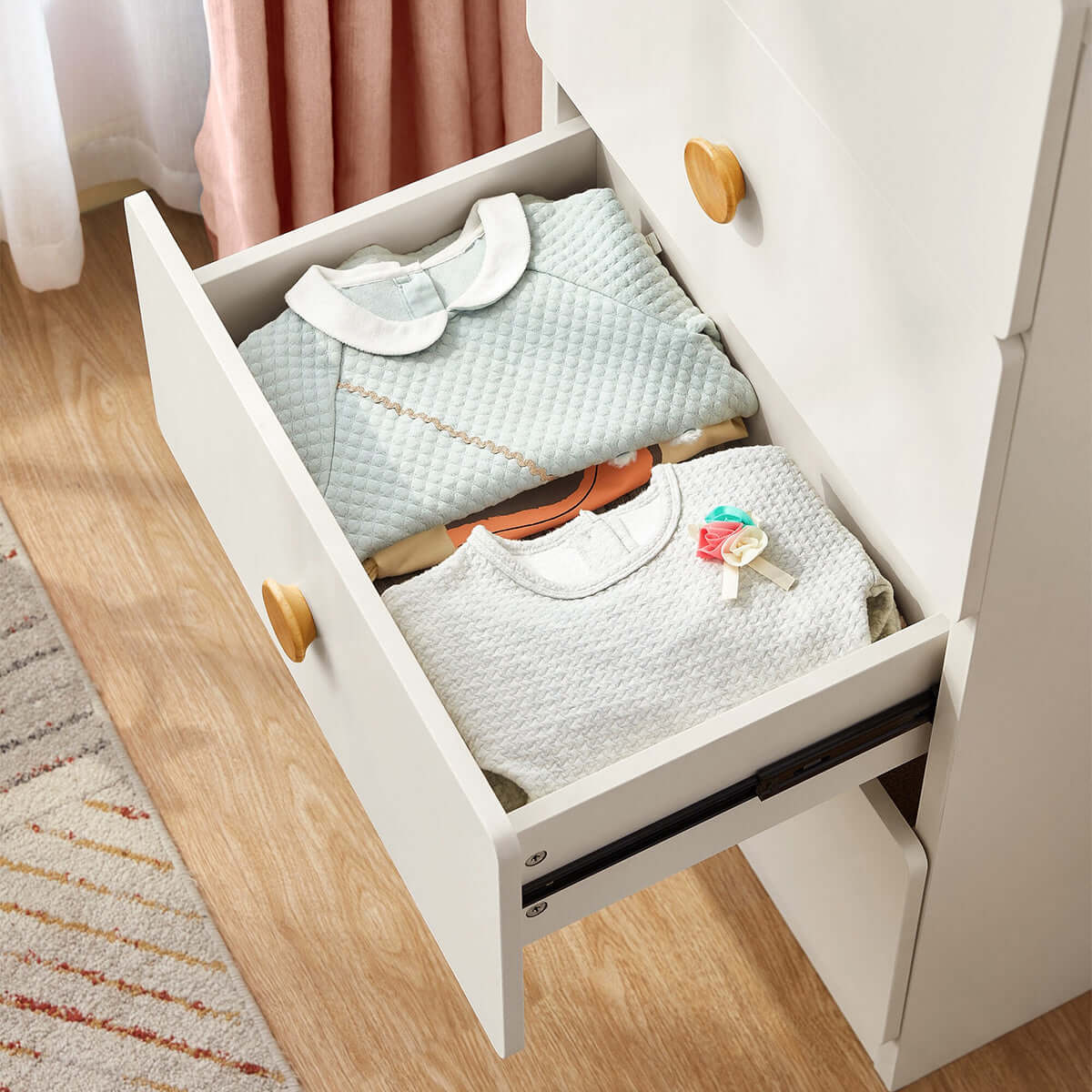 lucas kids white drawer chest all 3