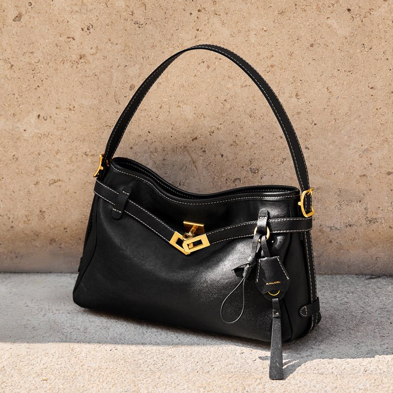 Luxe Fortune Chime Slouch Shoulder Bag