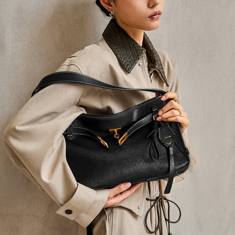Luxe Fortune Chime Slouch Shoulder Bag