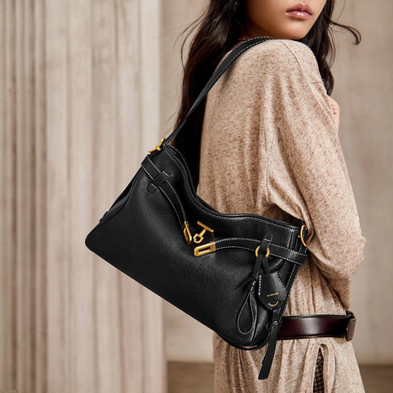 Luxe Fortune Chime Slouch Shoulder Bag