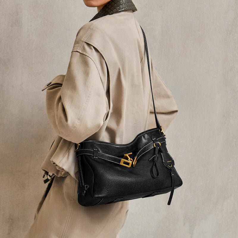 Luxe Fortune Chime Slouch Shoulder Bag