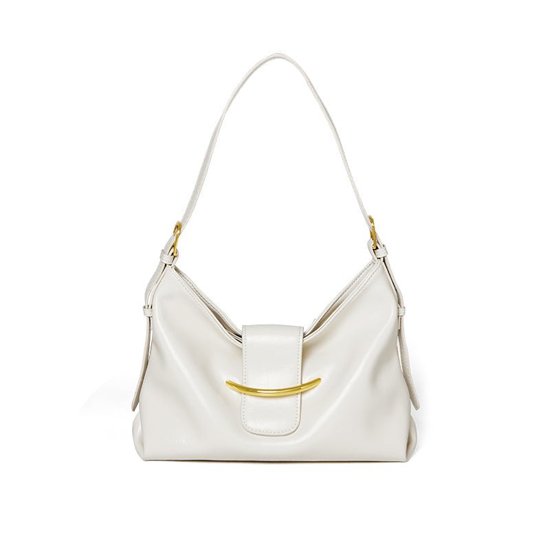 Luxe Glossy Hobo Shoulder Bag