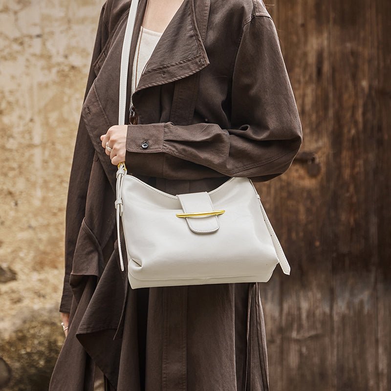 Luxe Glossy Hobo Shoulder Bag