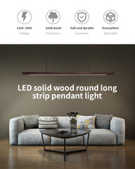 Luxurious Solid Wood Pendant Light