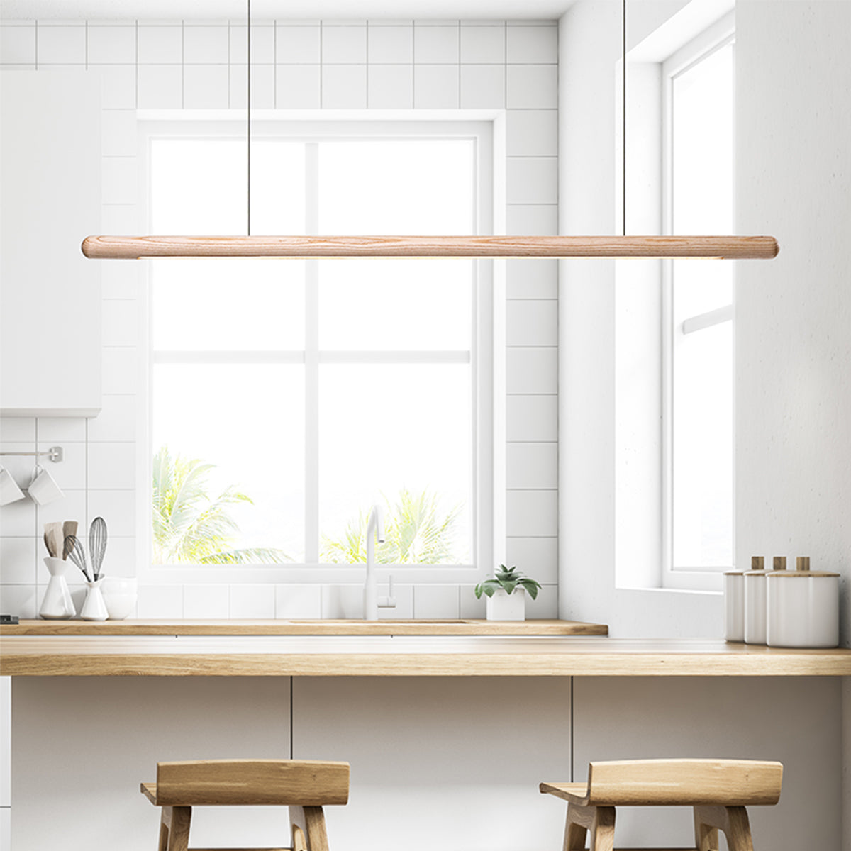 luxurious solid wood pendant light natural all 1