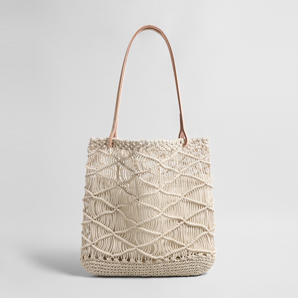 Macramé Woven Summer Tote – Large Capacity Beach Shoulder Bag