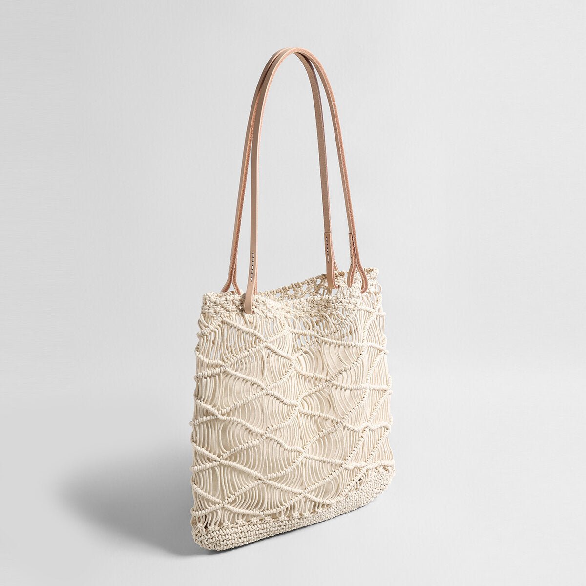 Macramé Woven Summer Tote – Large Capacity Beach Shoulder Bag