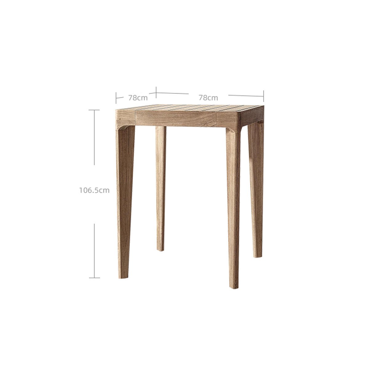 Malta Teak Bar and Counter Stool - 0cm