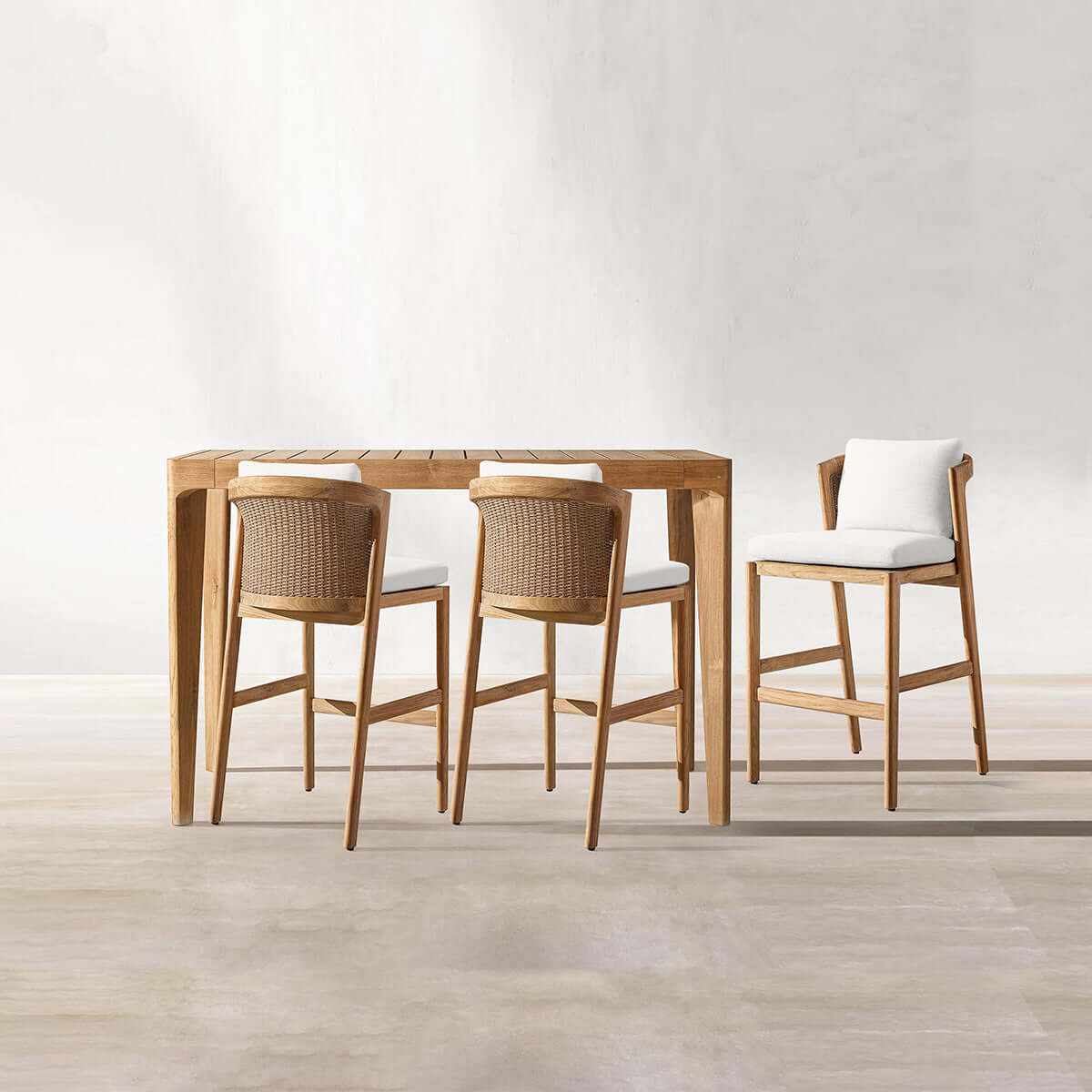 Malta Teak Bar Chair - 0cm