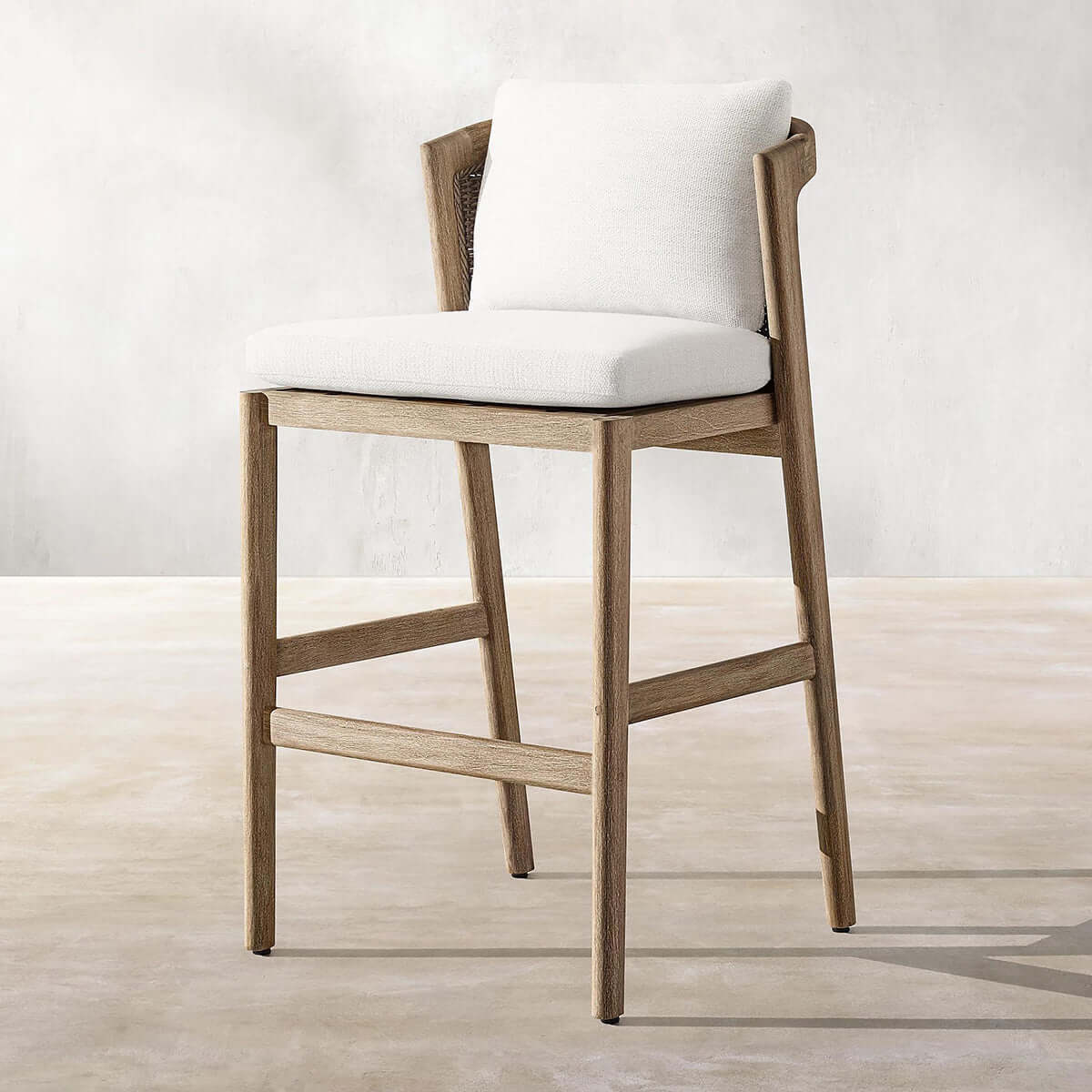 malta teak bar chair 0.94m mocha 1