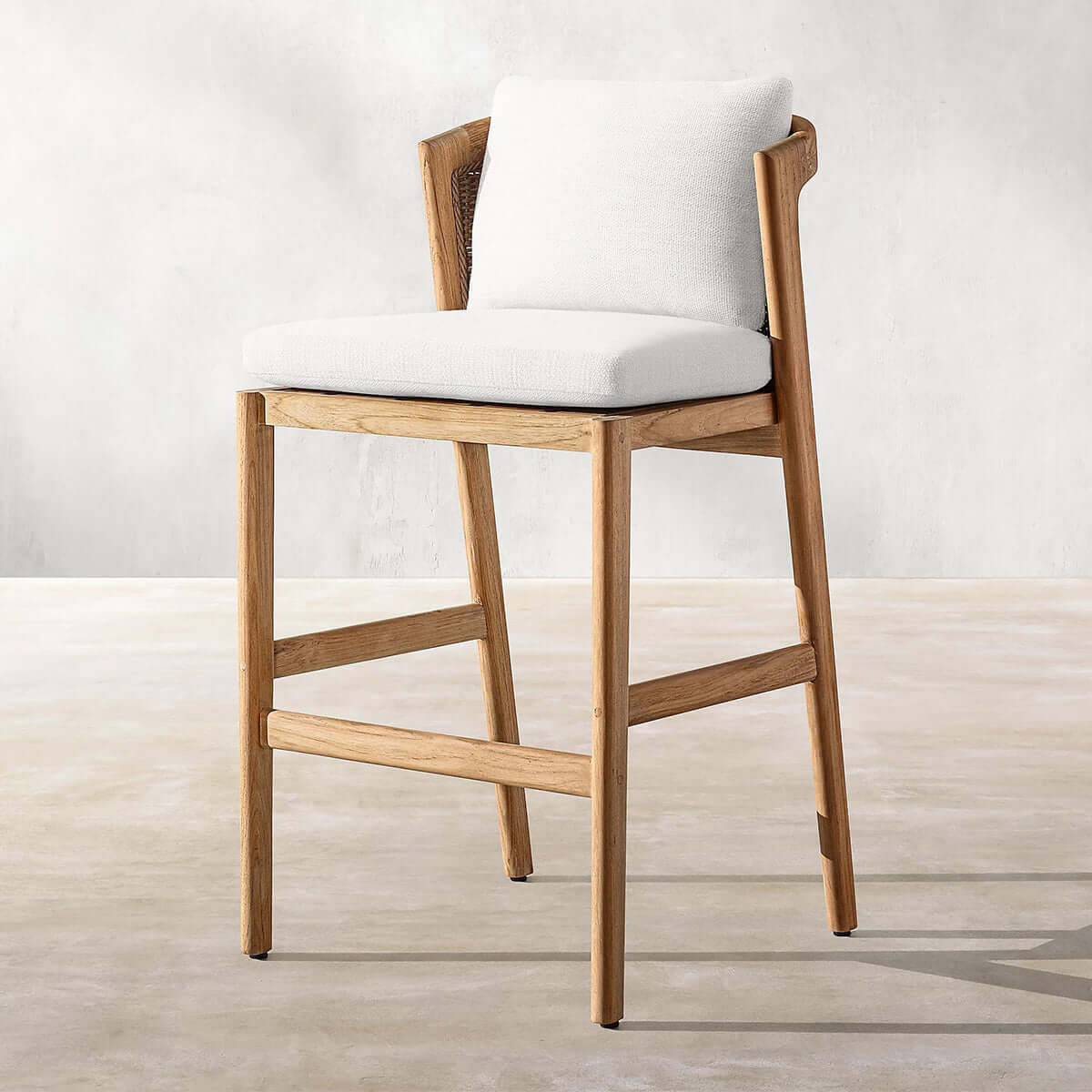 malta teak bar chair 0.94m natural 2