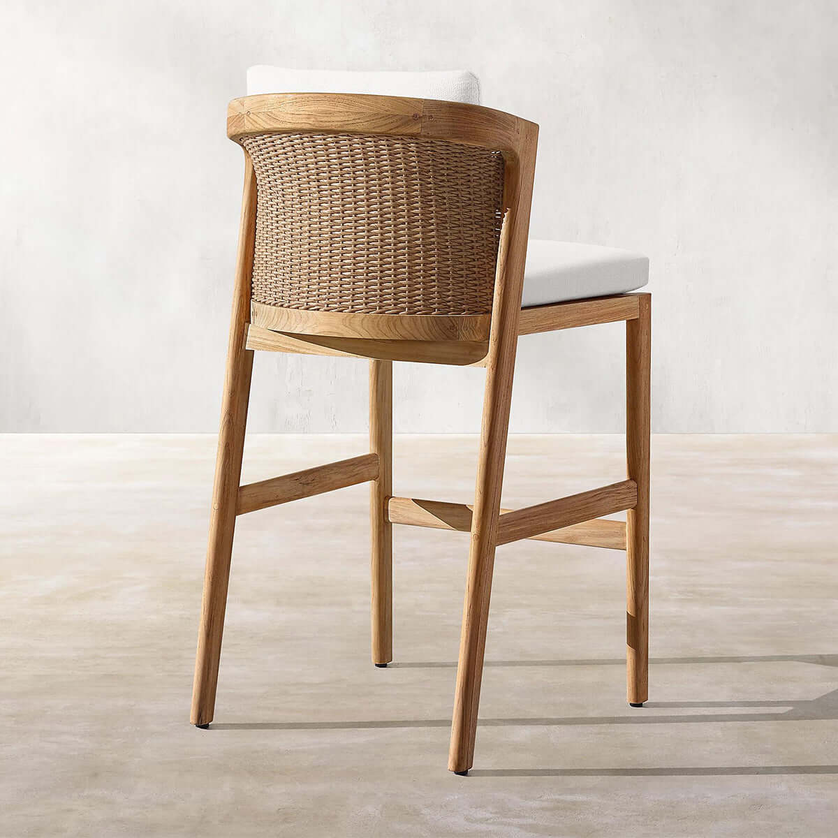 malta teak bar chair 0.94m natural 3