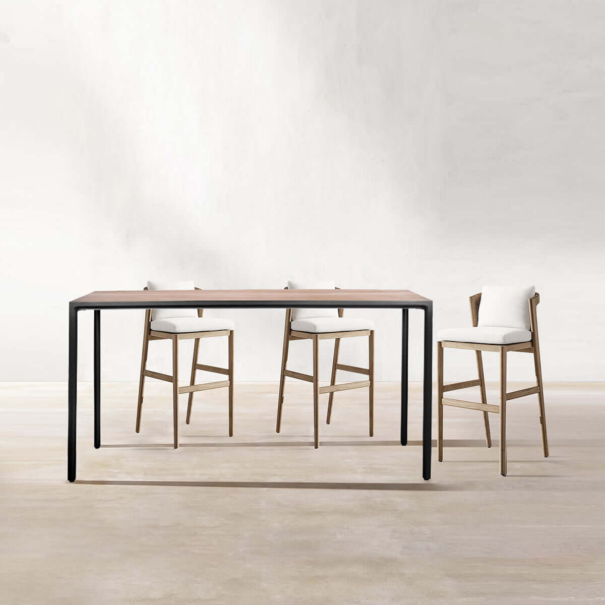 malta teak bar chair 1.04m mocha 3