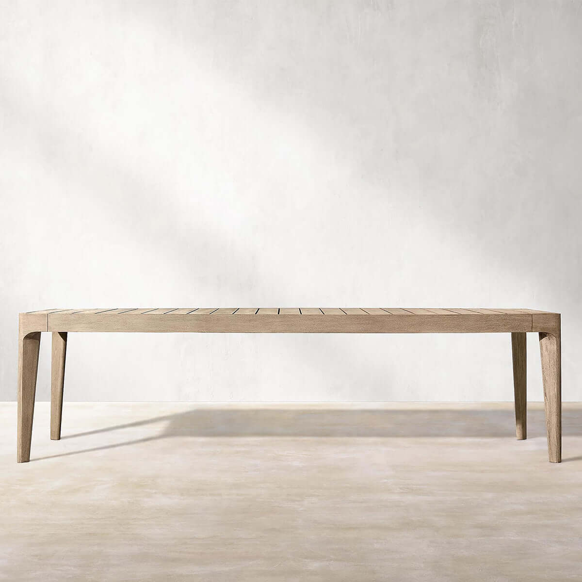 malta teak long dining table 3m mocha 1