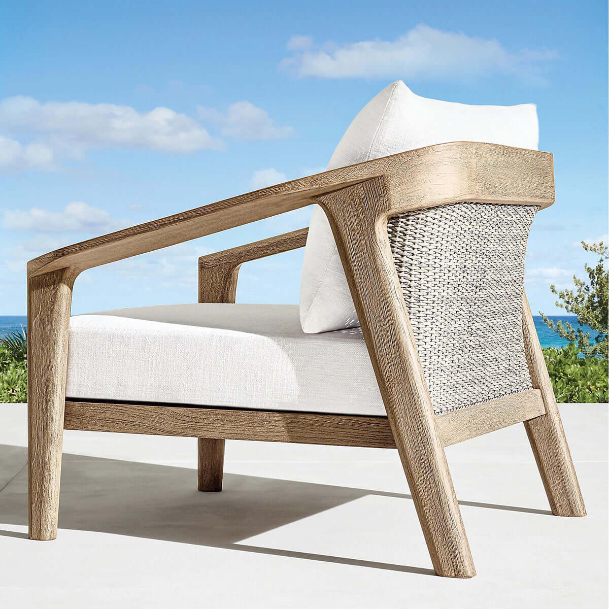 malta teak rattan sofa single mocha 2
