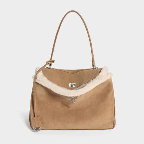 Manhattan Large Felt Leather Tote Bag - 0cm