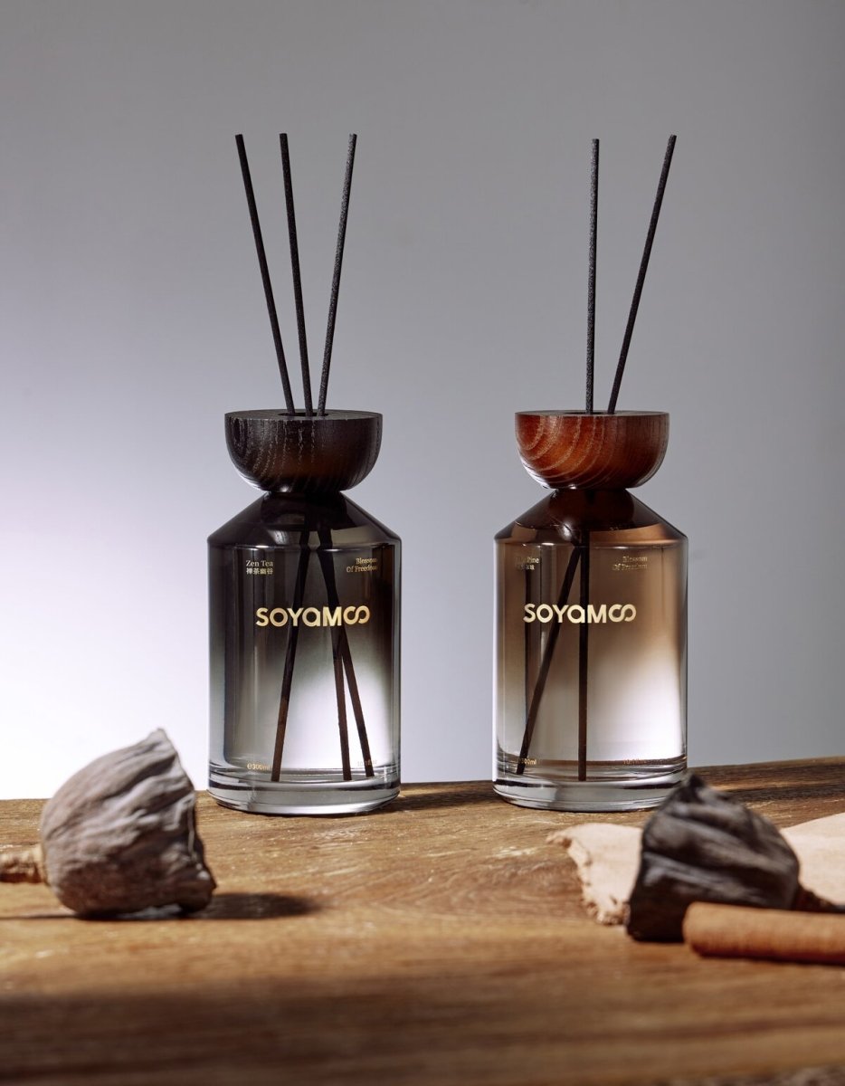 Matsuno Essence Wilderness Angled Shoulder Glass Reed Diffuser – 300ml