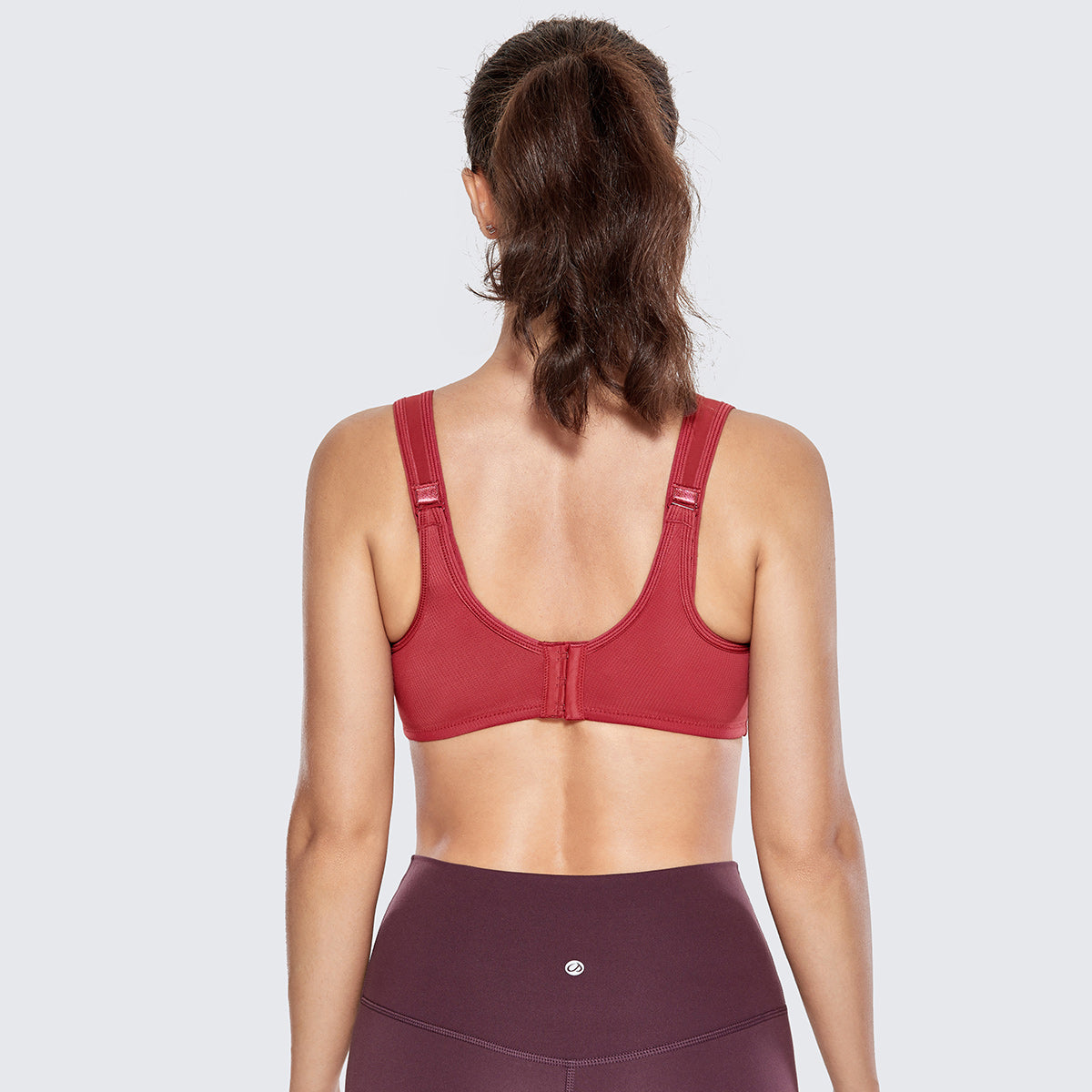 max control high impact workout bra all red 3