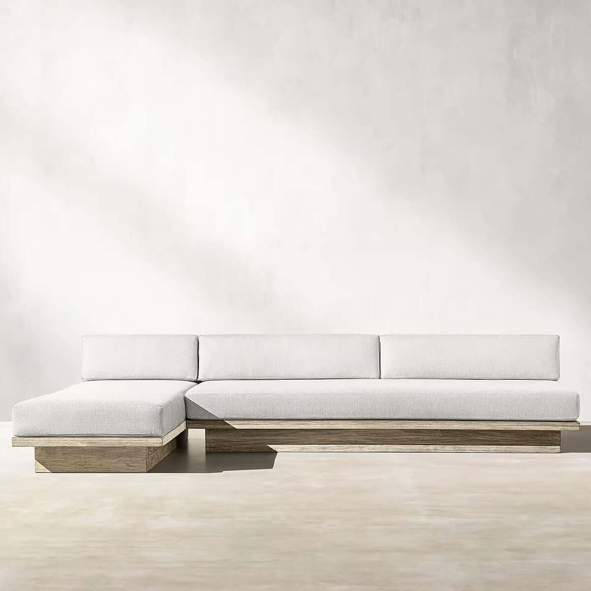 menorca island teak mocha sofa three seater mocha 3