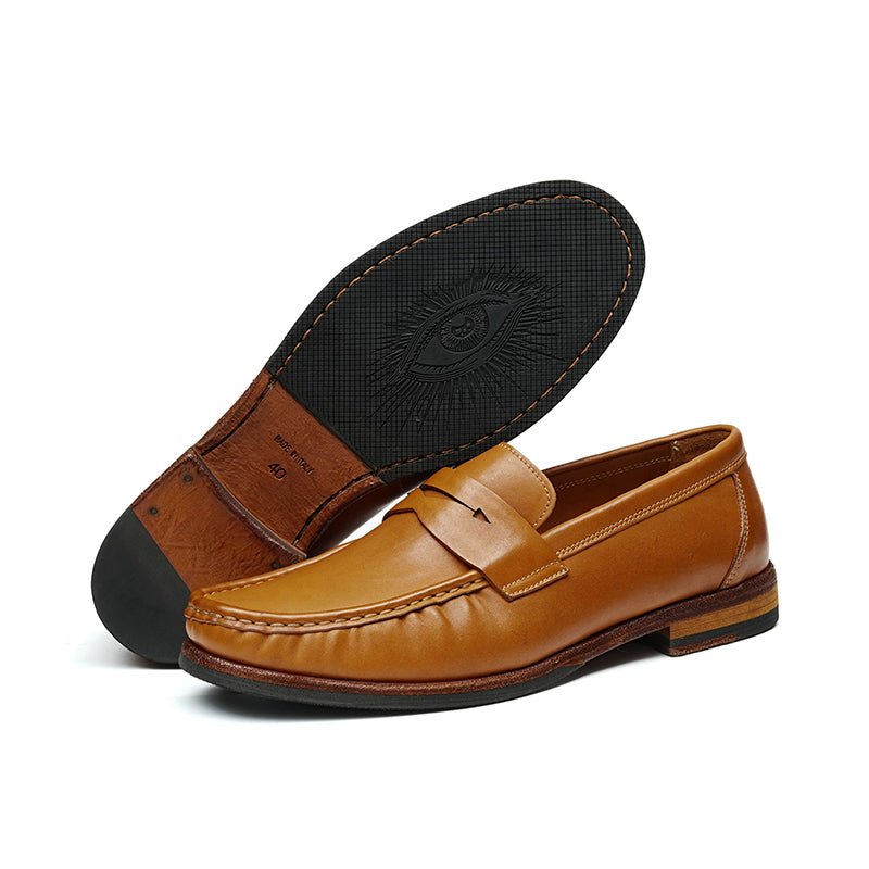 Men’s Classic Leather Penny Loafers - 0cm