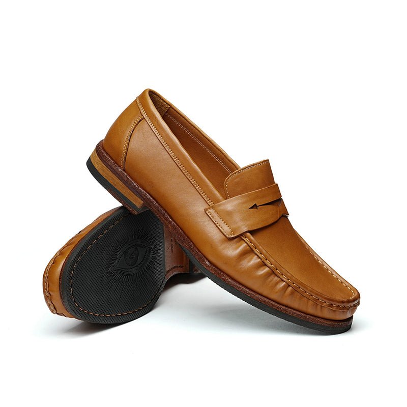 Men’s Classic Leather Penny Loafers - 0cm