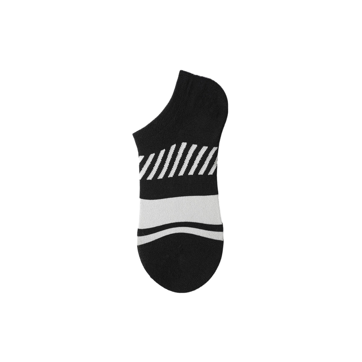 Creative Stripe & Geometric Lightweight Ankle Socks – Men's 5-Pair Summer Set