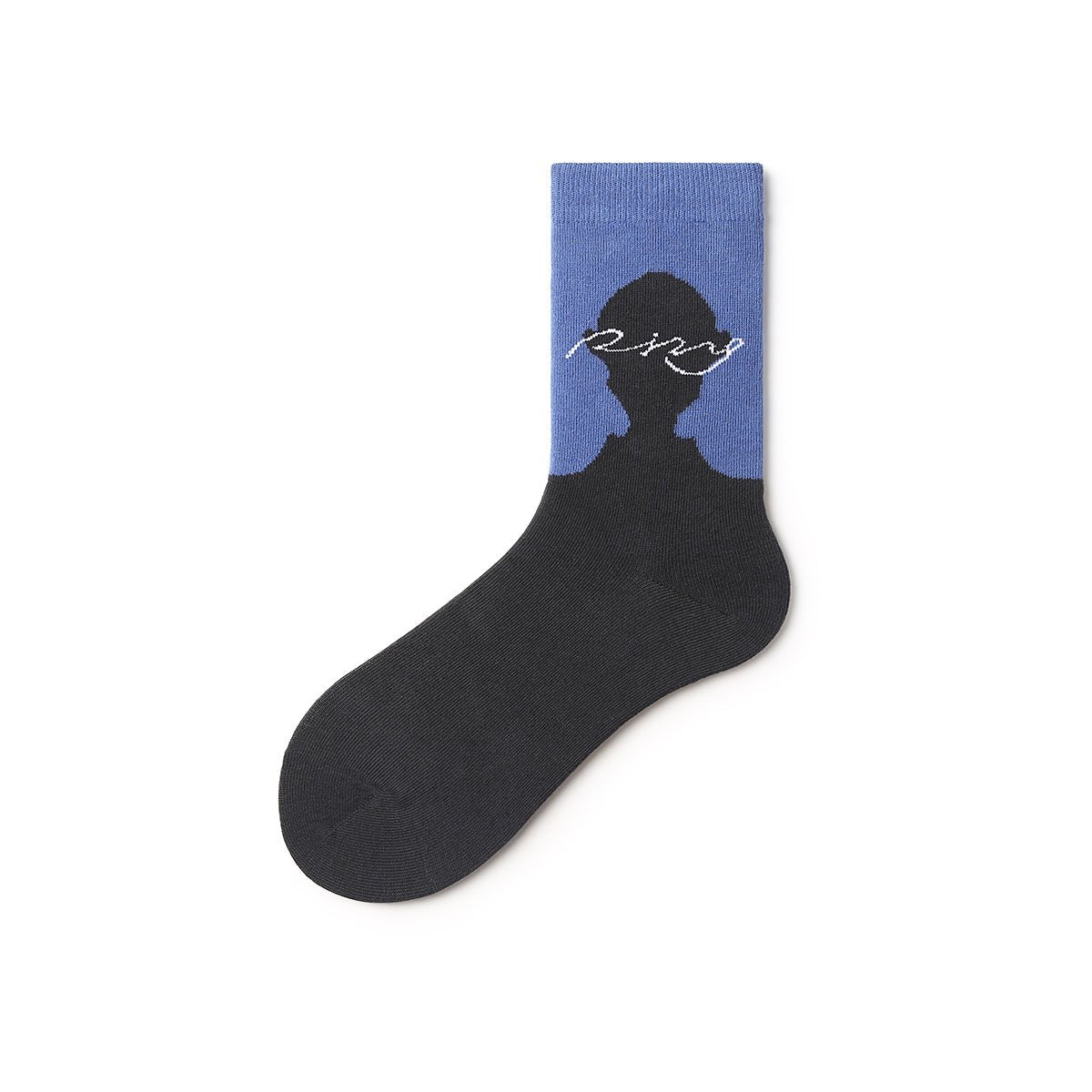 Dark Chain Abstract Art Mid - Calf Socks – Men's 5 - Pair All - Season Crew Set
