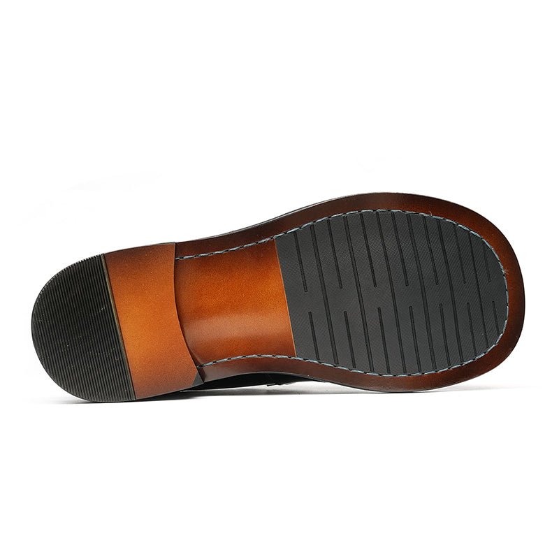 Men’s Glossy Calfskin Classic Slipper Mules - 0cm