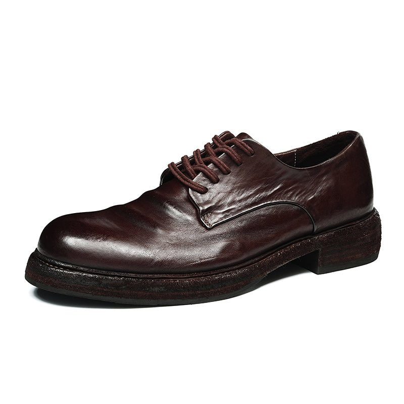 Men’s Heritage Calfskin Lace Up Derby Shoes - 0cm