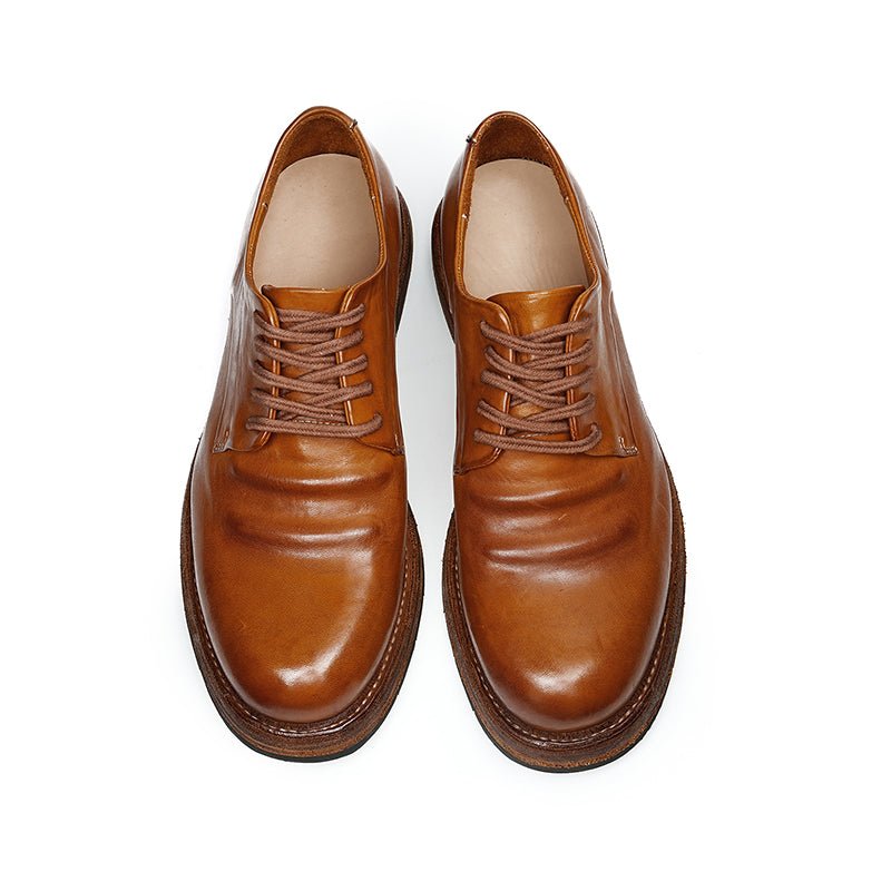 Men’s Heritage Calfskin Lace Up Derby Shoes - 0cm