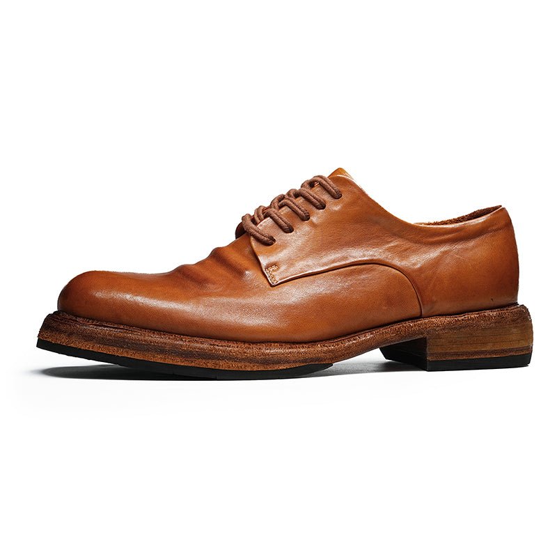Men’s Heritage Calfskin Lace Up Derby Shoes - 0cm