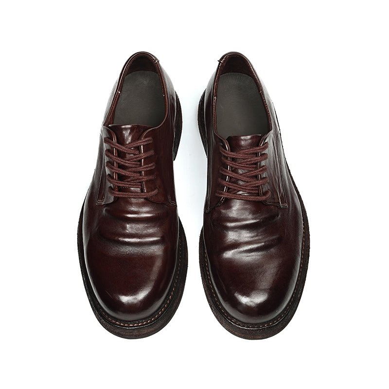 Men’s Heritage Calfskin Lace Up Derby Shoes - 0cm